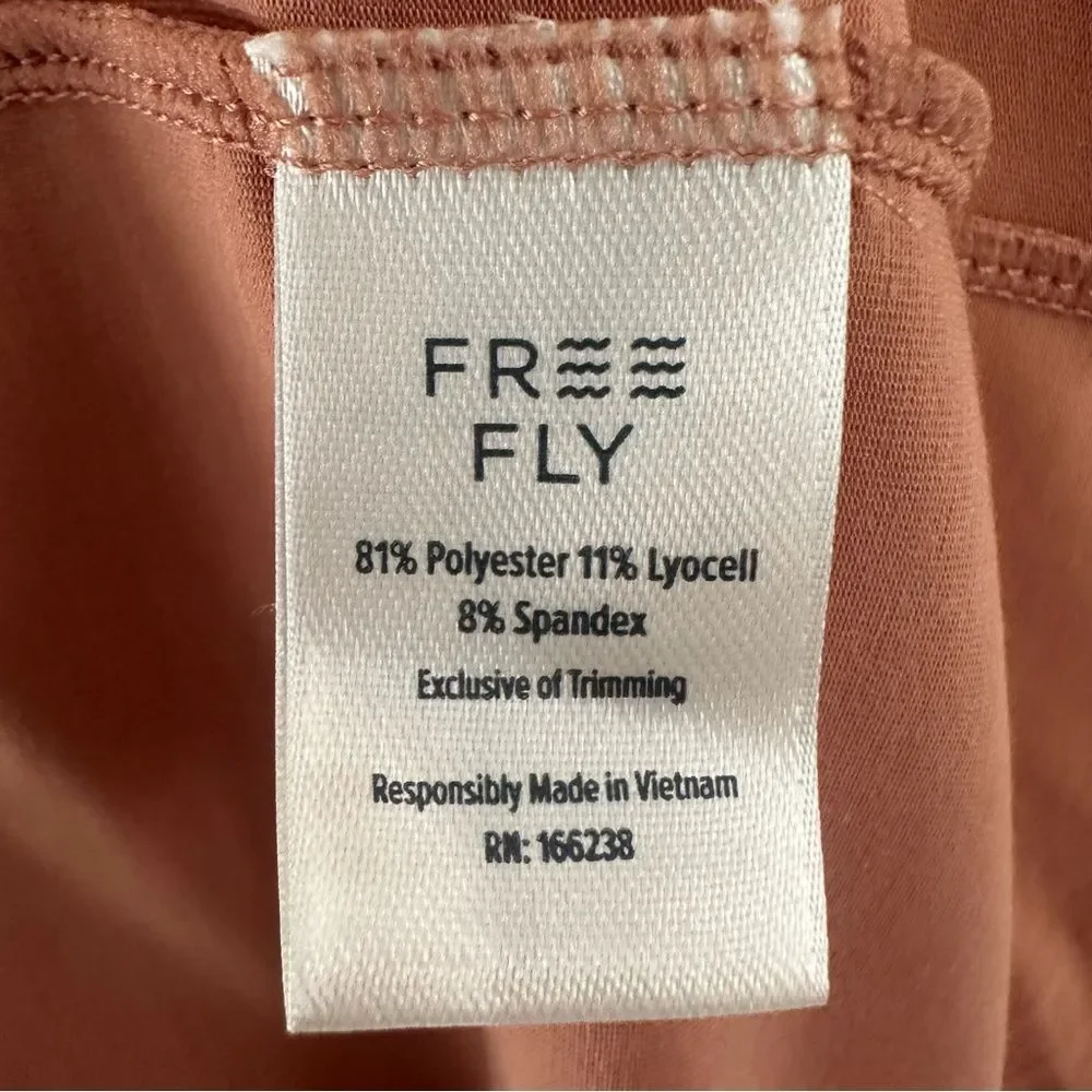 Free Fly Short Sleeve T Shirt Mens XXL 2XL Peach Tan Breathable Gorpcore Fishing